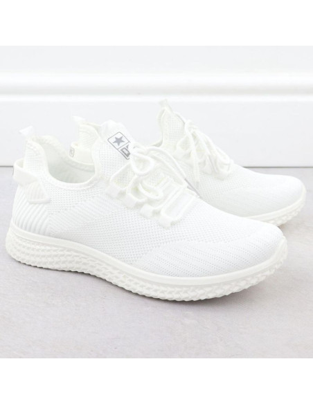Buty sportowe siatkowe lekkie białe news 3634