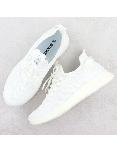 Buty sportowe siatkowe lekkie białe news 3634