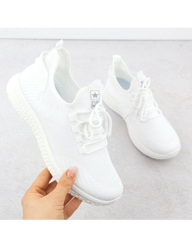 Buty sportowe siatkowe lekkie białe news 3634