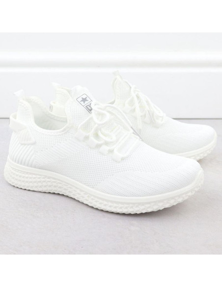 Buty sportowe siatkowe lekkie białe news 3634