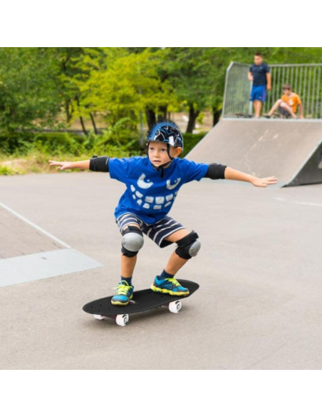 Kask rowerowy dziecięcy regulowany no fear mohawk r.(48-52cm) black/ blue