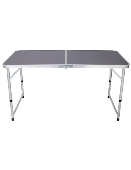 Stolik turystyczny składany kempingowy 120x60x70/62/55cm szary