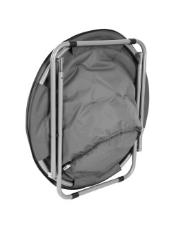 Fotel campingowy moon 82x68x79cm ciemny szary enero camp 2