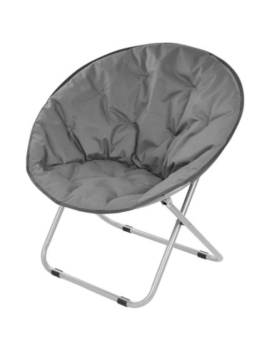 Fotel campingowy moon 82x68x79cm ciemny szary enero camp