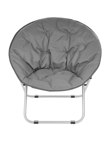 Fotel campingowy moon 82x68x79cm ciemny szary enero camp