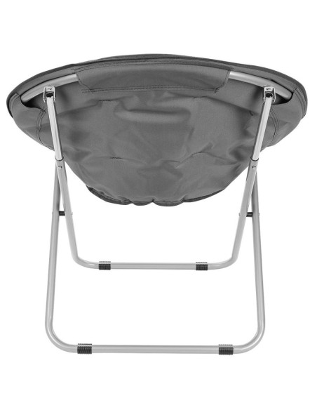 Fotel campingowy moon 82x68x79cm ciemny szary enero camp