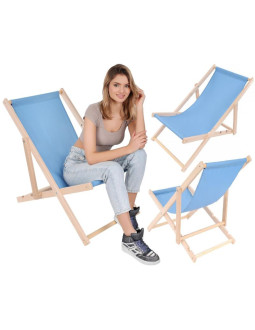 Leżak drewniany classic chabrowy