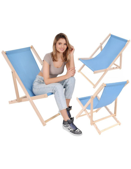 Leżak drewniany classic chabrowy