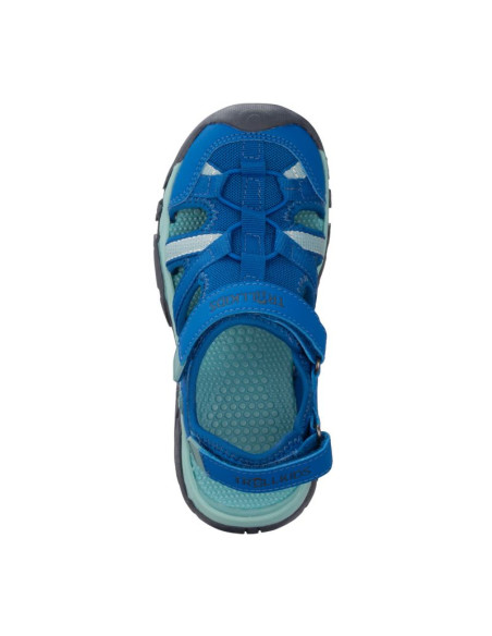 Sandały sportowe dziecięce dla chłopca/dziewczynki trollkids kids stavanger sandal xt cobalt blue/dusky turquoise/dark navy (659