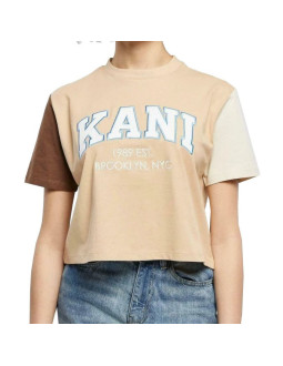 Koszulka karl kani serif crop block tee w