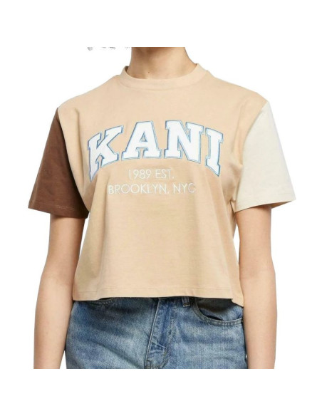 Koszulka karl kani serif crop block tee w