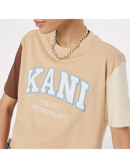 Koszulka karl kani serif crop block tee w