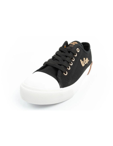 Lee cooper buty sportowe damskie trampki z tkaniny stylowe czarne
