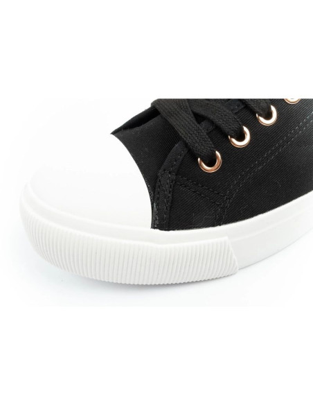 Lee cooper buty sportowe damskie trampki z tkaniny stylowe czarne