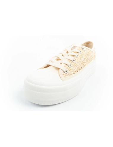 Lee cooper buty sportowe damskie trampki koronkowe ażurowe platforma