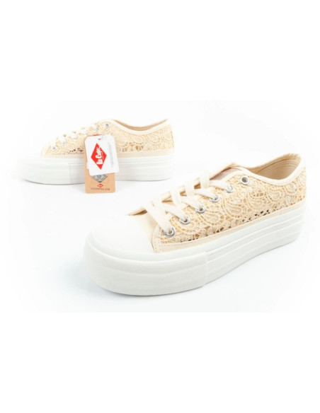 Lee cooper buty sportowe damskie trampki koronkowe ażurowe platforma