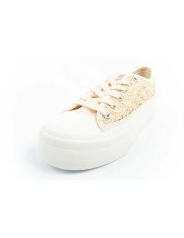 Lee cooper buty sportowe damskie trampki koronkowe ażurowe platforma