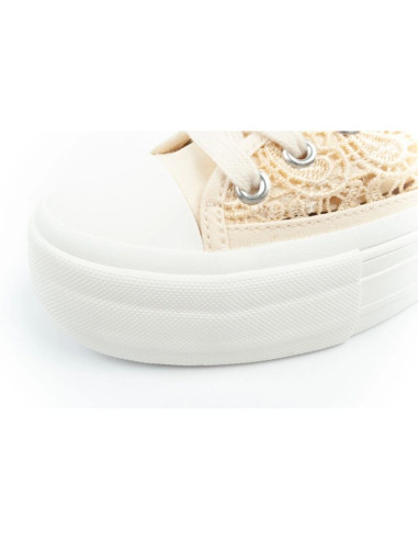 Lee cooper buty sportowe damskie trampki koronkowe ażurowe platforma