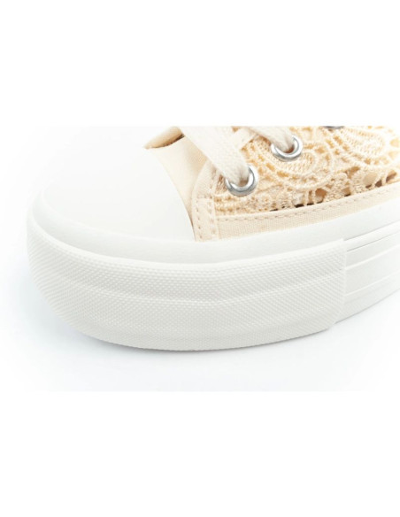 Lee cooper buty sportowe damskie trampki koronkowe ażurowe platforma