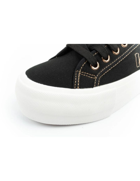Lee cooper buty sportowe damskie trampki platforma czarne ze złotym