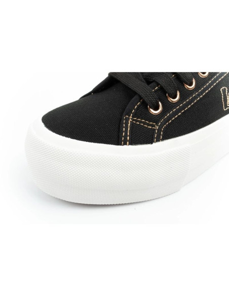 Lee cooper buty sportowe damskie trampki platforma czarne ze złotym