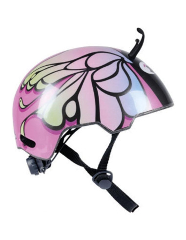 Kask rowerowy dziecięcy regulowany dunlop r. (48-52cm) motyl