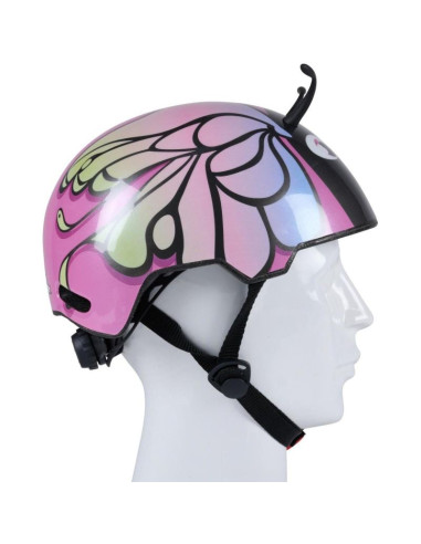 Kask rowerowy dziecięcy regulowany dunlop r. (48-52cm) motyl