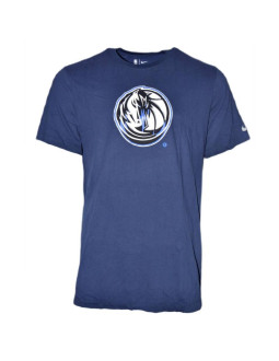 Koszulka nike dallas mavericks essential dry t-shirt chrome logo college navy - cz7252-419