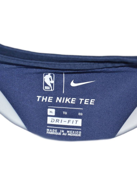 Koszulka nike dallas mavericks essential dry t-shirt chrome logo college navy - cz7252-419
