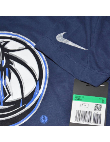 Koszulka nike dallas mavericks essential dry t-shirt chrome logo college navy - cz7252-419