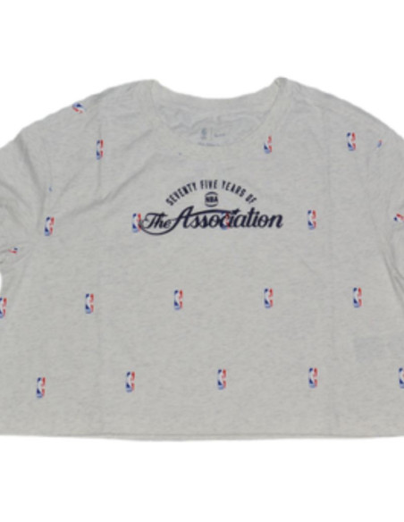 Bluza damska nike nba n31 courtside longsleeve crop t-shirt birch heather - da6810-051