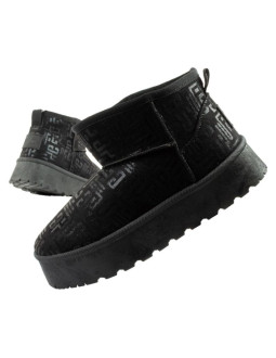 Lee cooper buty śniegowce damskie zimowe modne futerko ocieplane botki czarne