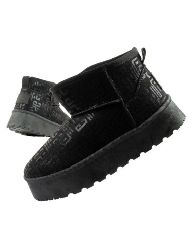 Lee cooper buty śniegowce damskie zimowe modne futerko ocieplane botki czarne