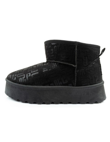 Lee cooper buty śniegowce damskie zimowe modne futerko ocieplane botki czarne