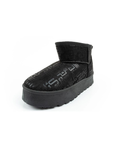 Lee cooper buty śniegowce damskie zimowe modne futerko ocieplane botki czarne