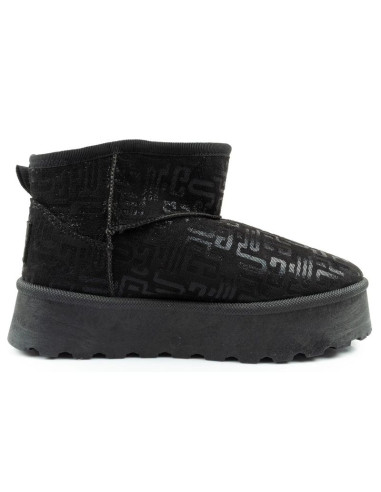 Lee cooper buty śniegowce damskie zimowe modne futerko ocieplane botki czarne