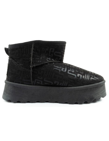 Lee cooper buty śniegowce damskie zimowe modne futerko ocieplane botki czarne