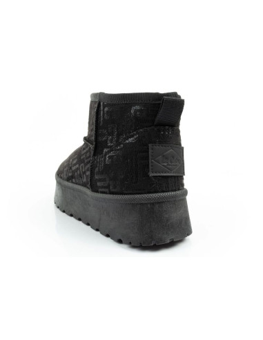 Lee cooper buty śniegowce damskie zimowe modne futerko ocieplane botki czarne