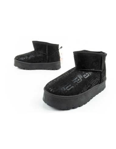 Lee cooper buty śniegowce damskie zimowe modne futerko ocieplane botki czarne