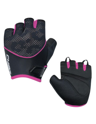Chiba rękawiczki lady gel czarno różowe xs