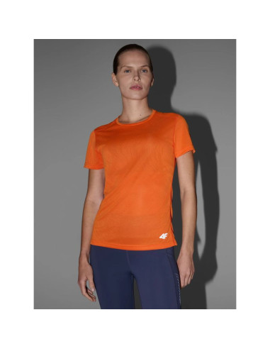 Koszulka do biegania regular damska 4f 4fwss25tftsf1265-70s