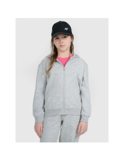 Bluza dresowa rozpinana z kapturem dziewczęca 4f 4fjwmm00tswsf1861-25m