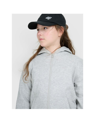 Bluza dresowa rozpinana z kapturem dziewczęca 4f 4fjwmm00tswsf1861-25m