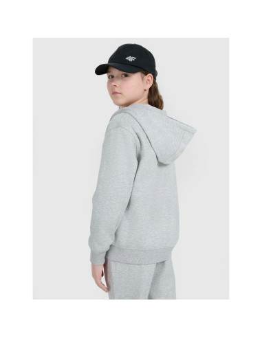 Bluza dresowa rozpinana z kapturem dziewczęca 4f 4fjwmm00tswsf1861-25m