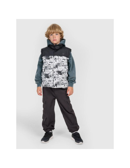 Bezrękawnik puchowy z wypełnieniem syntetycznym chłopięcy 4f 4fjraw25tvjam321-10a