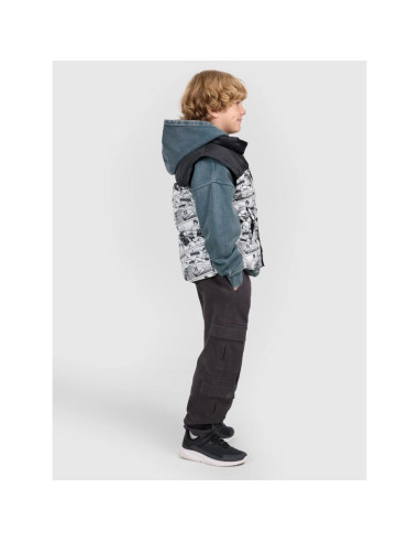 Bezrękawnik puchowy z wypełnieniem syntetycznym chłopięcy 4f 4fjraw25tvjam321-10a