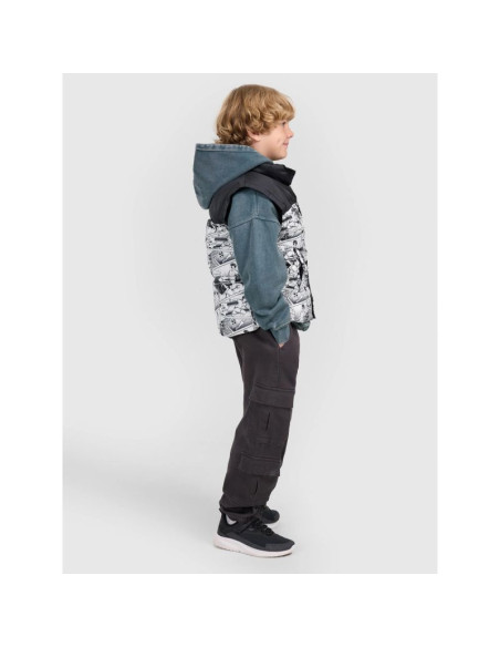 Bezrękawnik puchowy z wypełnieniem syntetycznym chłopięcy 4f 4fjraw25tvjam321-10a