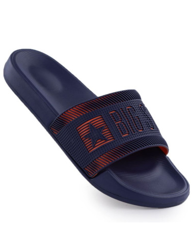 Klapki męskie plażowe basenowe granatowe big star rr174a052