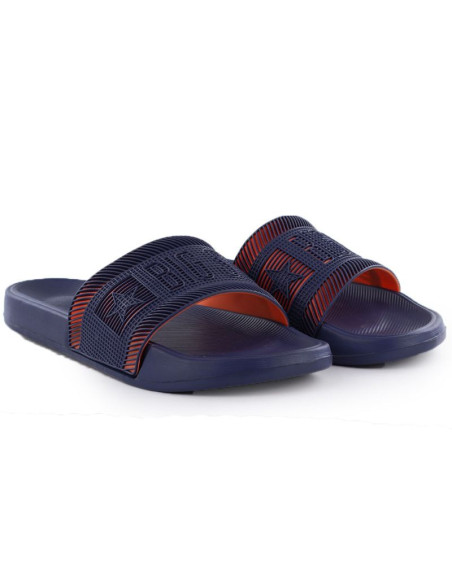 Klapki męskie plażowe basenowe granatowe big star rr174a052