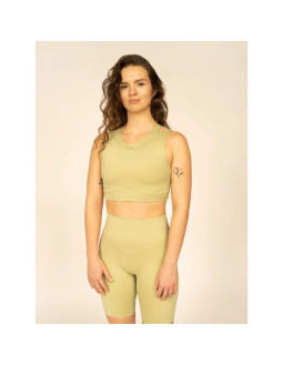 Biustonosz treningowy ze średnim wsparciem z materiałów z recyklingu damski 4f x anna lewandowska 4f 2